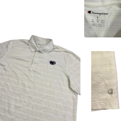 Champion® White Performance Polo Shirt(L)