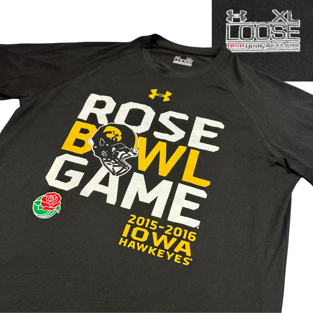 Under Armour® Black Rose Bowl Graphic Performance T-Shirt(XL)