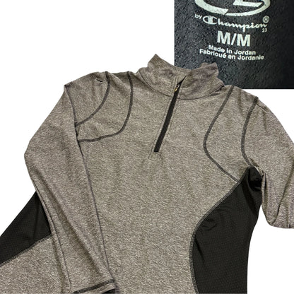 CHAMPION® Grey Quarter Zip Performance Top
