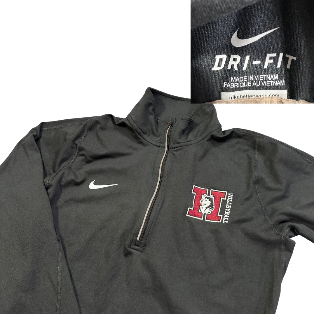 Nike® Black Dri-FIT Quarter Zip Performance Top(S)