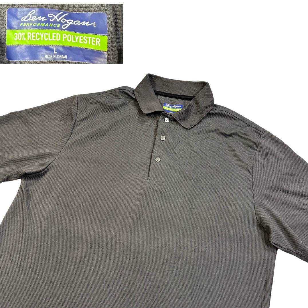 Ben Hogan® Grey Performance Polo T-Shirt(L)