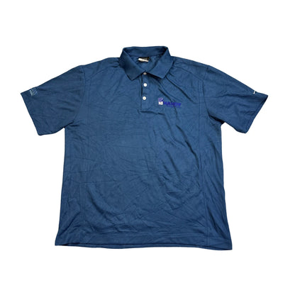 Nike Golf® Blue Dri-FIT Performance Polo T-Shirt(L)