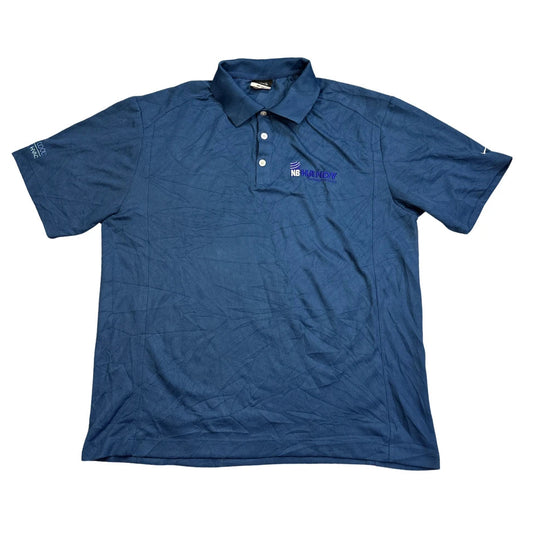 Nike Golf® Blue Dri-FIT Performance Polo T-Shirt(L)