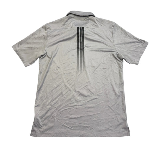 Adidas® Light Grey Performance Polo T-Shirt(M)