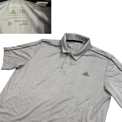 Adidas® Light Grey Performance Polo T-Shirt(M)