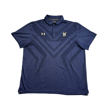 Under Armour® Navy Athletic Polo T-Shirt(2XL)