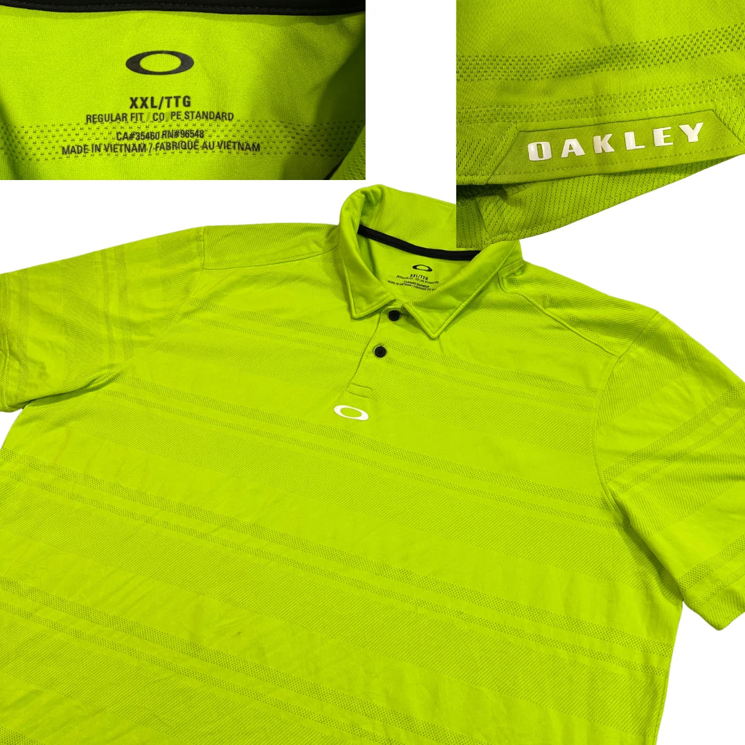 Oakley® Neon Yellow Performance Polo T-Shirt(2XL)