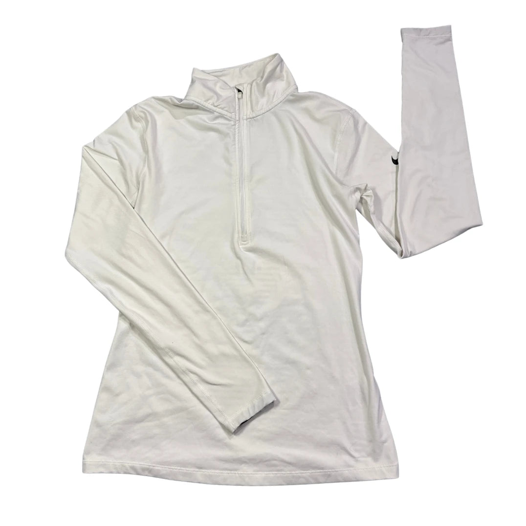 Nike® White Dri-FIT Half-Zip Performance Top