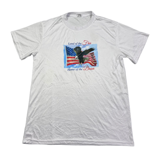 Zeno® White Graphic Crew Neck T-Shirt(L)