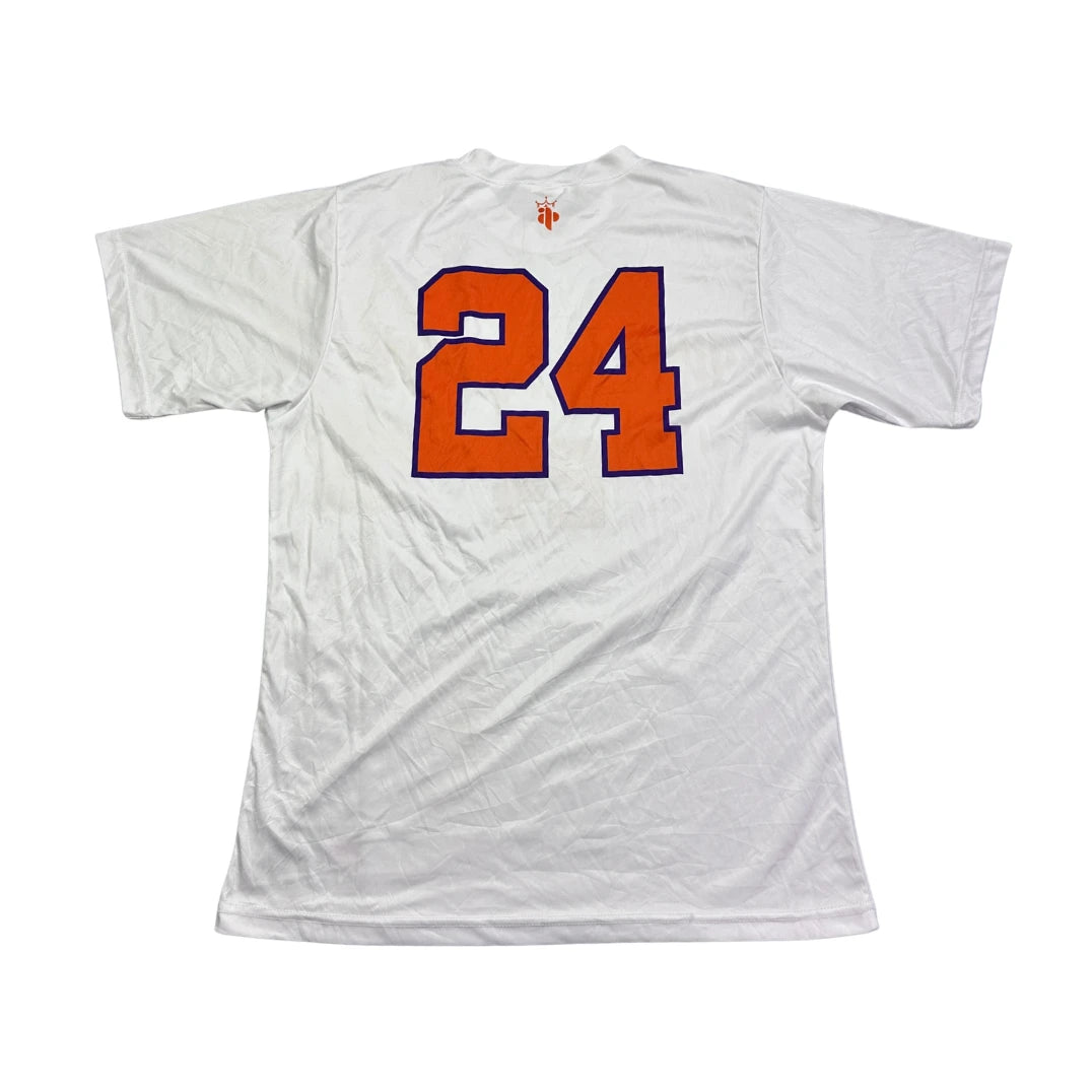 White Graphic Sports T-Shirt(L)