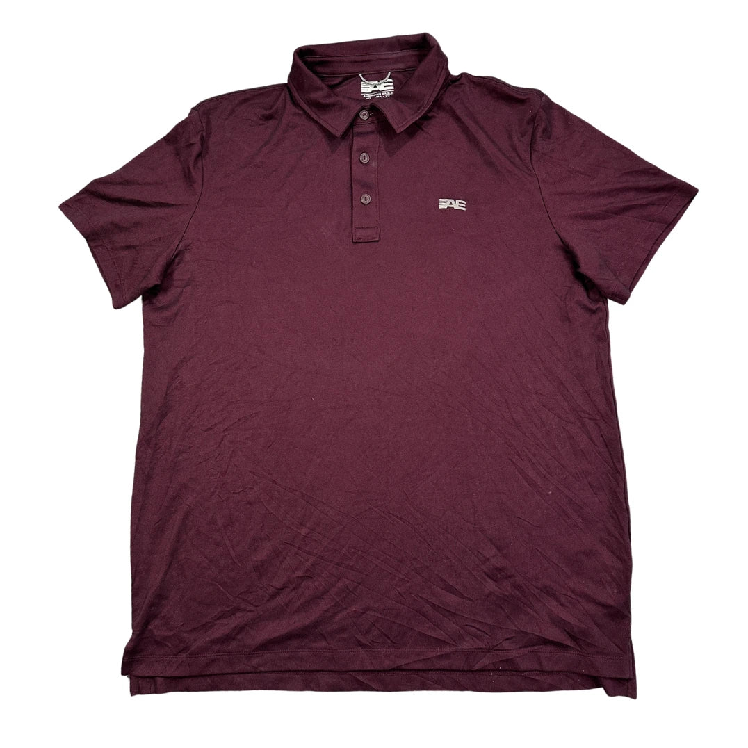 American Eagle® Maroon Polo T-Shirt(L)