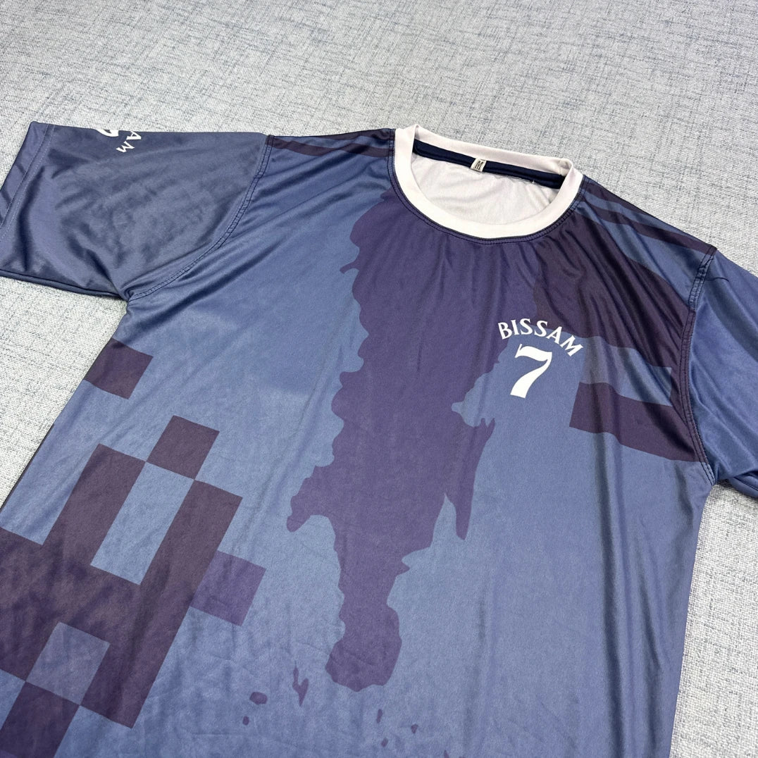 Blue Graphic Sports Jersey