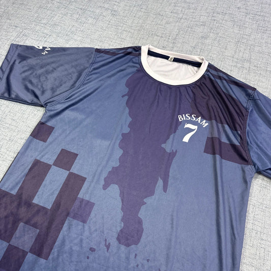 Blue Graphic Sports Jersey