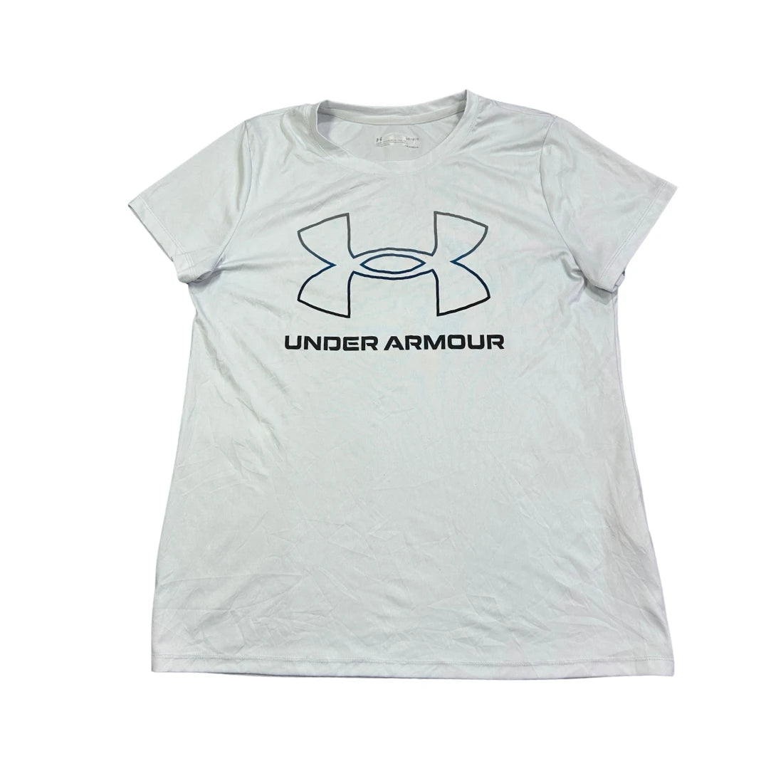 Under Armour® White Graphic Performance T-Shirt(L)
