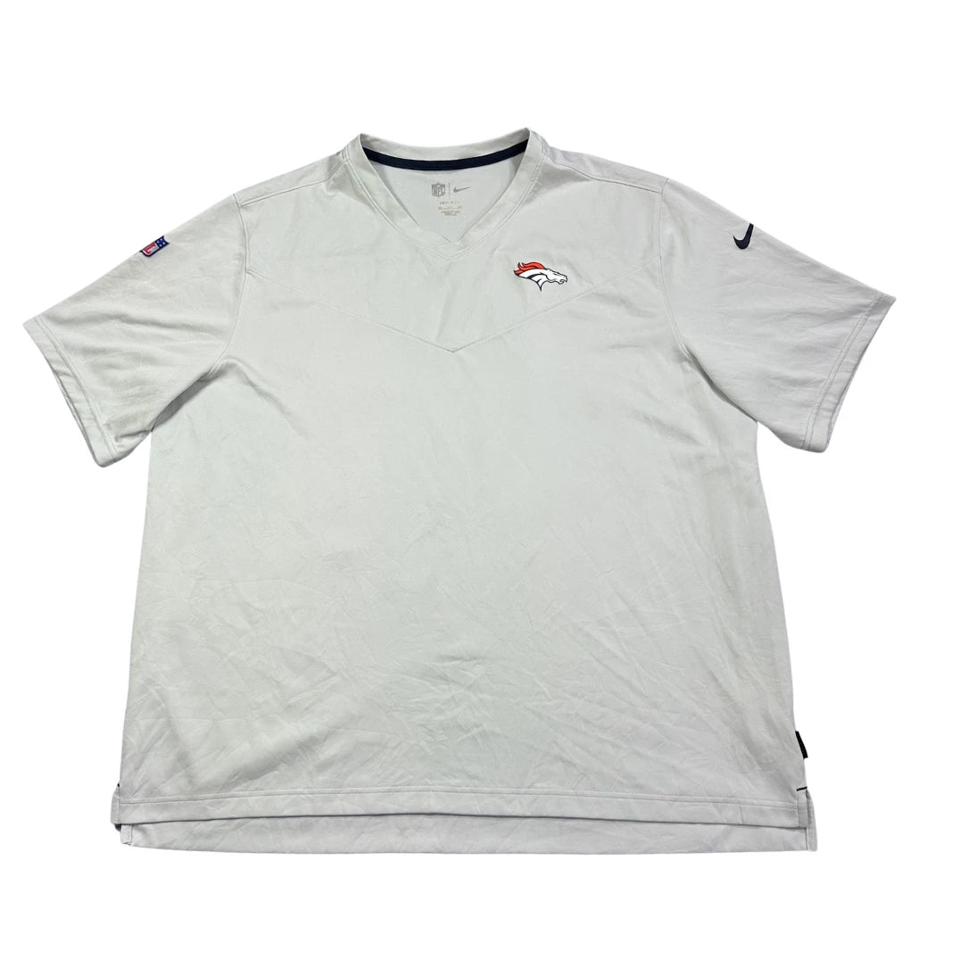 🏈 Nike® White Denver Broncos NFL Performance T-Shirt(2XL)