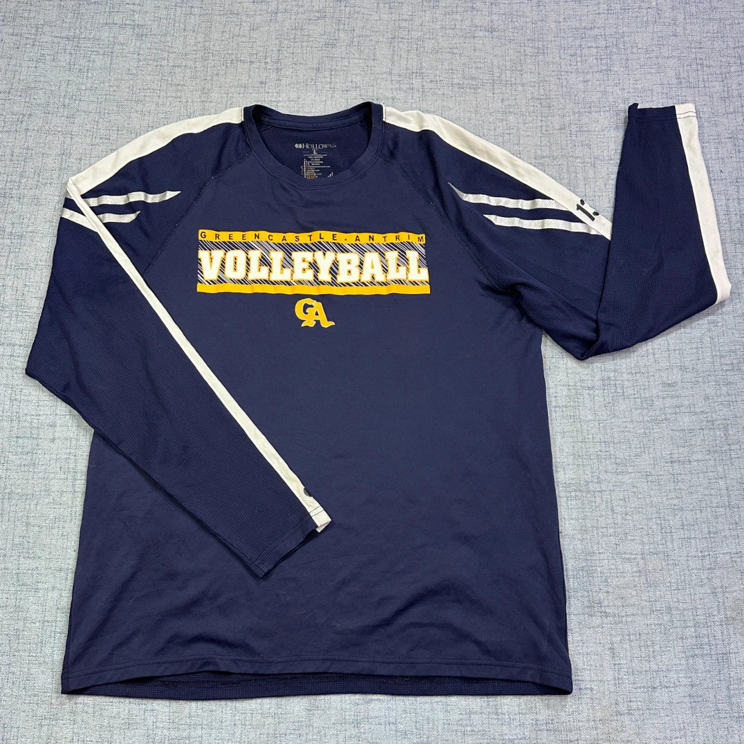 🏐 Holloway® Navy Volleyball Long Sleeve Performance Shirt(L)