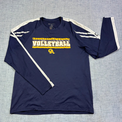 🏐 Holloway® Navy Volleyball Long Sleeve Performance Shirt(L)
