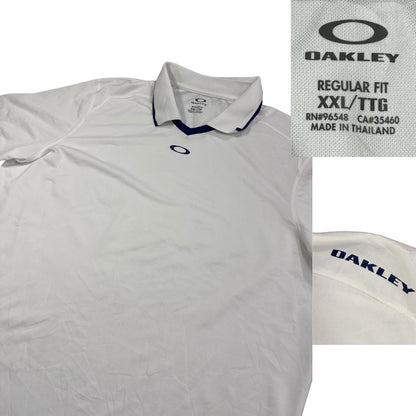 👕 Oakley® White Performance Polo Shirt(2XL)