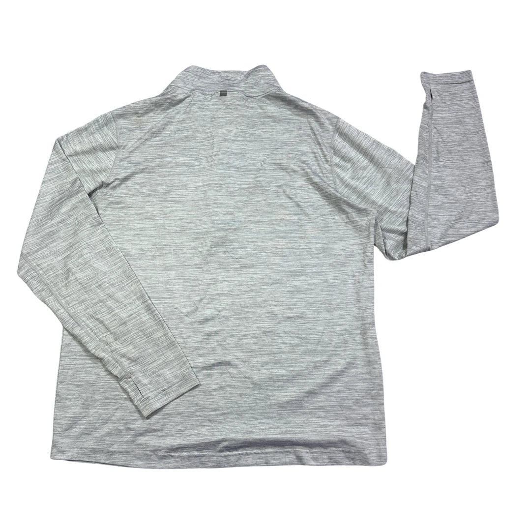 🏃 Reebok® Grey Quarter Zip Performance Pullover(M)