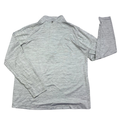 🏃 Reebok® Grey Quarter Zip Performance Pullover(M)