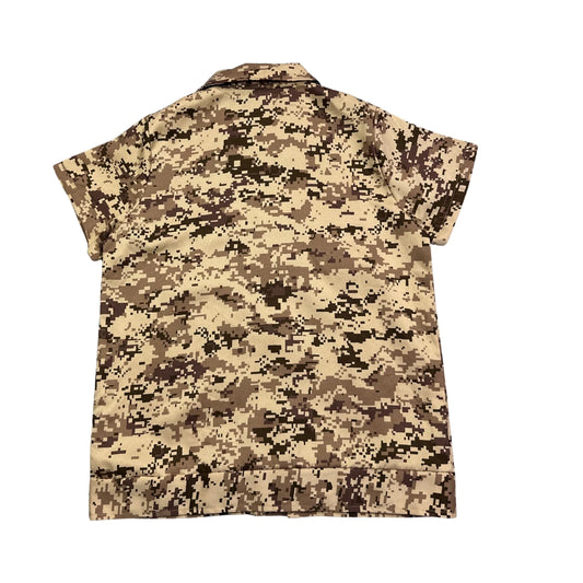 Brown Digital Camouflage Military Shirt(S)