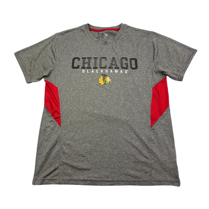 Chicago Blackhawks® Grey Graphic Performance T-Shirt(M)