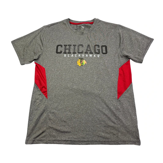 Chicago Blackhawks® Grey Graphic Performance T-Shirt(M)