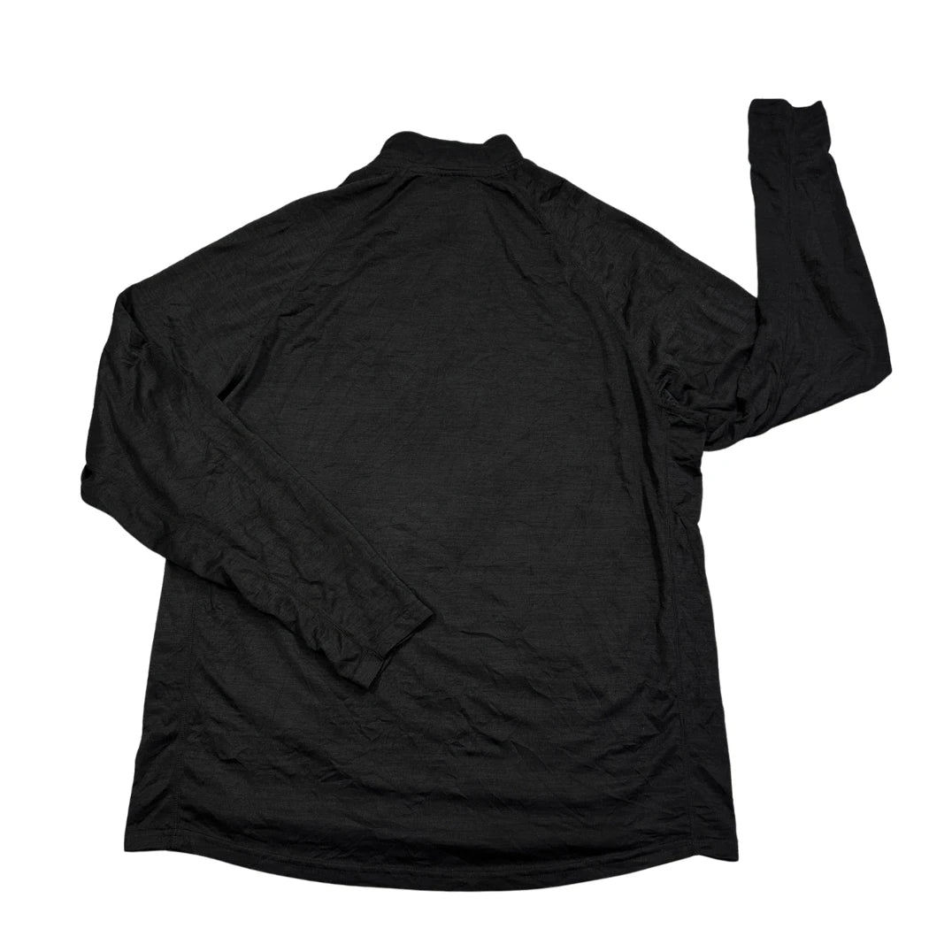 47® Black Steelers Quarter Zip Performance Top(L)