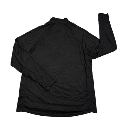 47® Black Steelers Quarter Zip Performance Top(L)