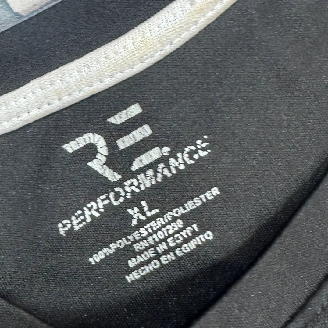 black performance t-shirt designed for comfort and durability.