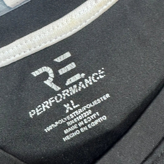 black performance t-shirt designed for comfort and durability.