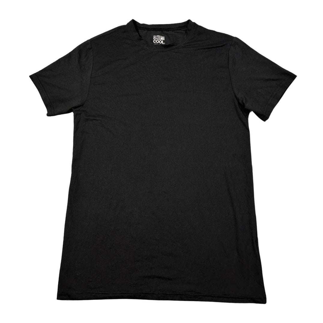 32° Cool® Plain Performance T-Shirt – Black (Small)