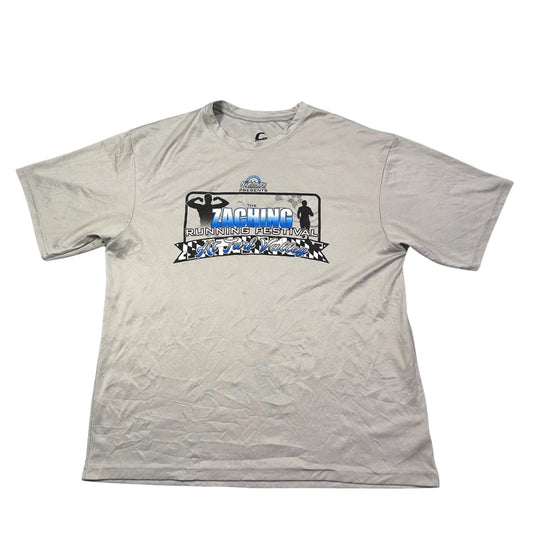 C Sport® "The Tacking Running Festival" Performance T-Shirt – Grey (Large)