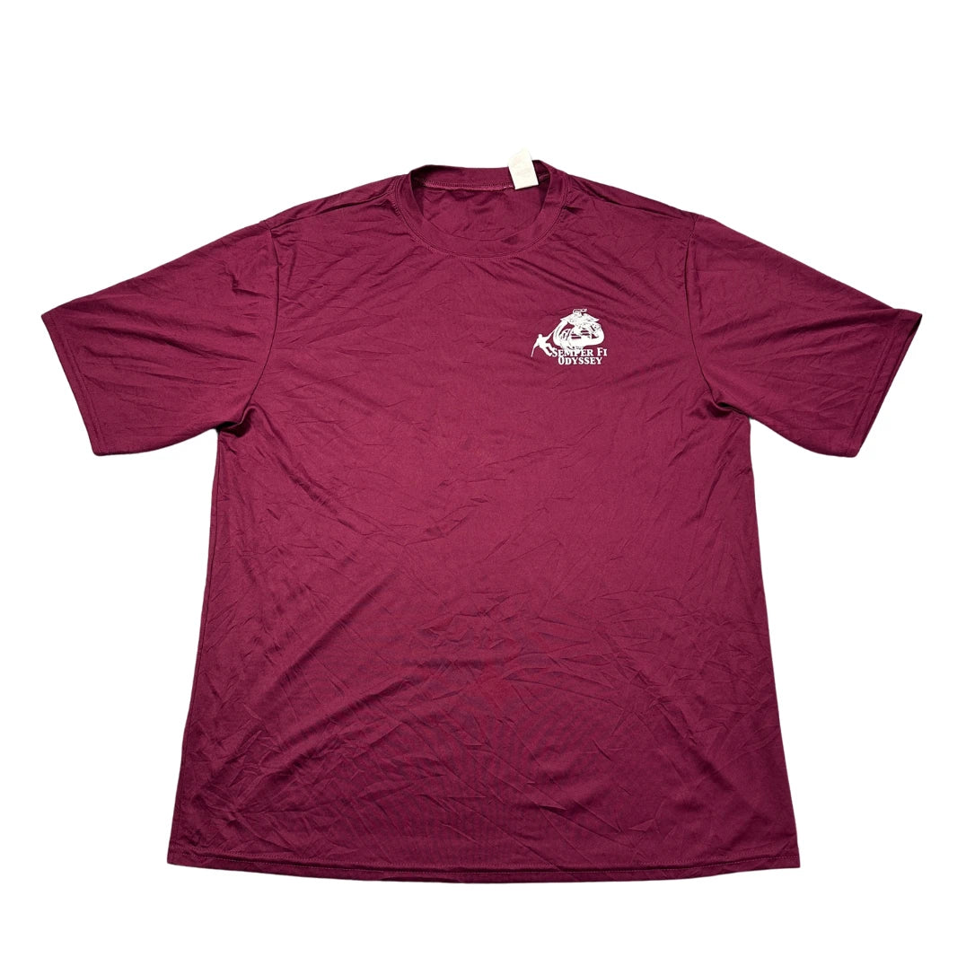Semper Fi Odyssey Performance T-Shirt – Maroon (Medium)