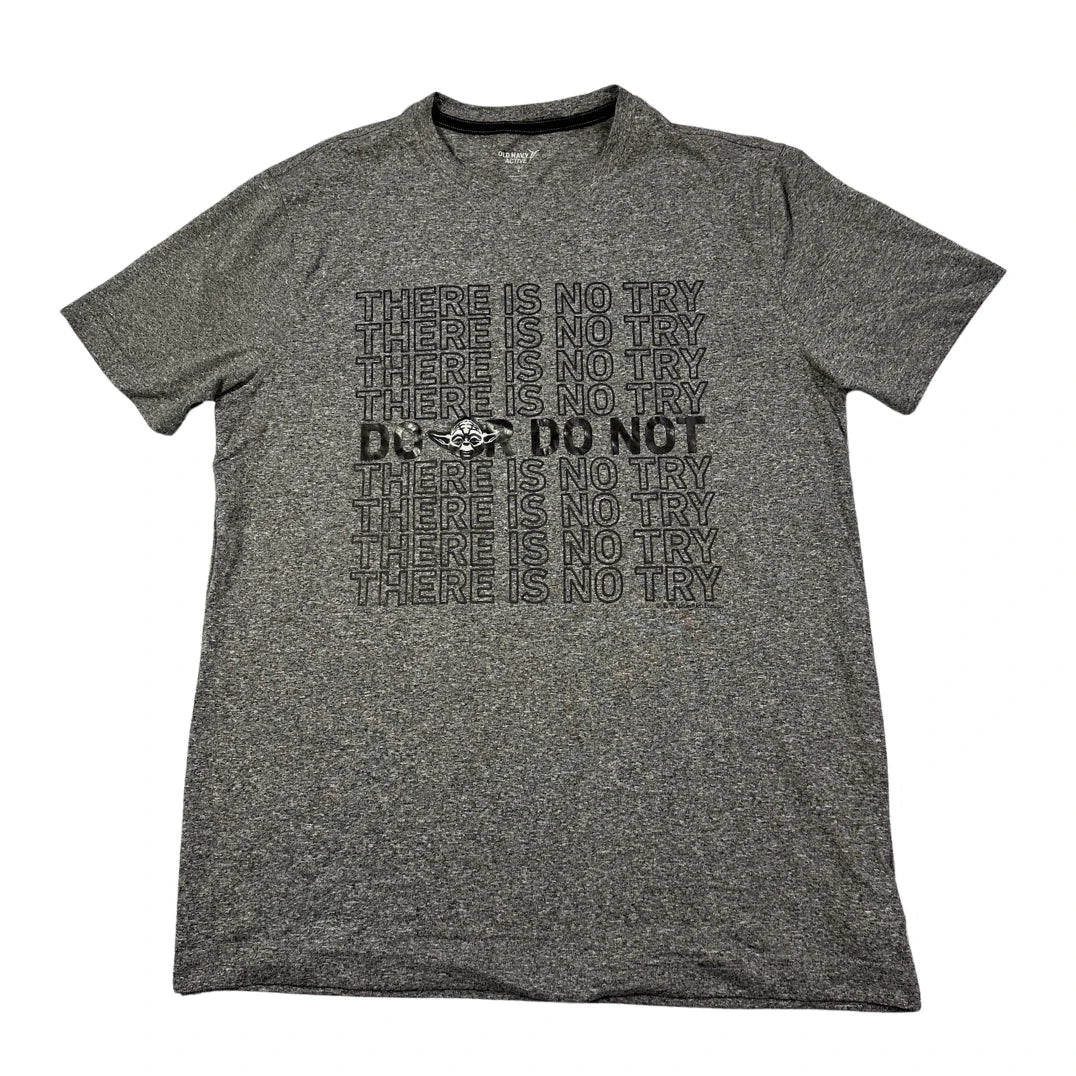 Old Navy Active® "Do or Do Not" Performance T-Shirt – Grey (Small)