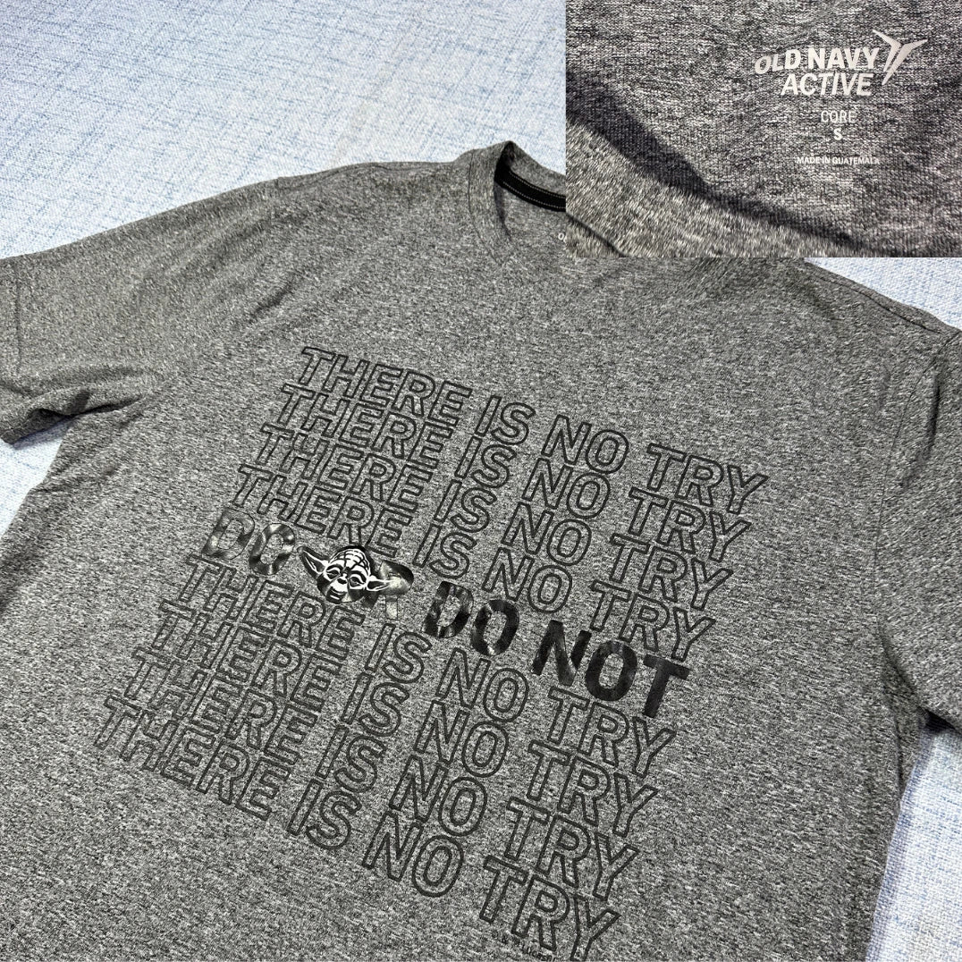 Old Navy Active® "Do or Do Not" Performance T-Shirt – Grey (Small)