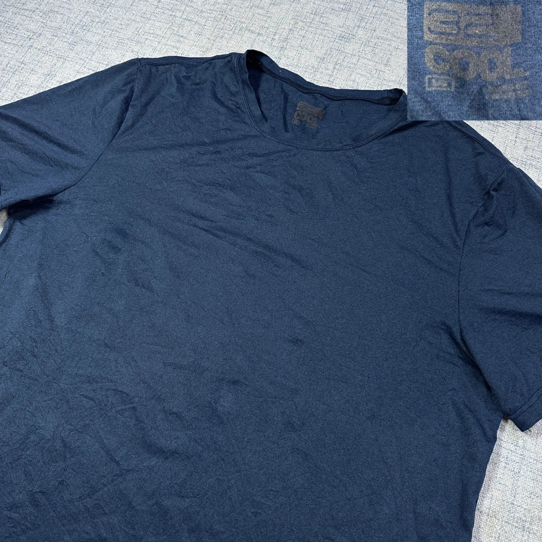 32° Cool® Plain Performance T-Shirt – Navy Blue (Large)