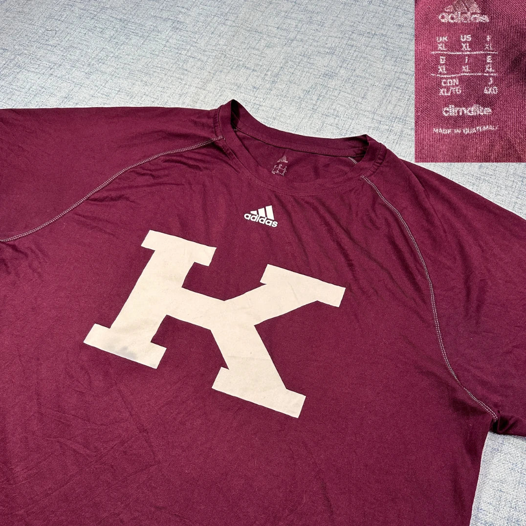 Adidas® Climalite Performance T-Shirt – Maroon (XL)