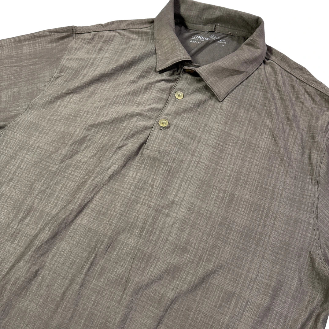 Nike® Brown Dri-FIT Golf Performance Polo Shirt(S)