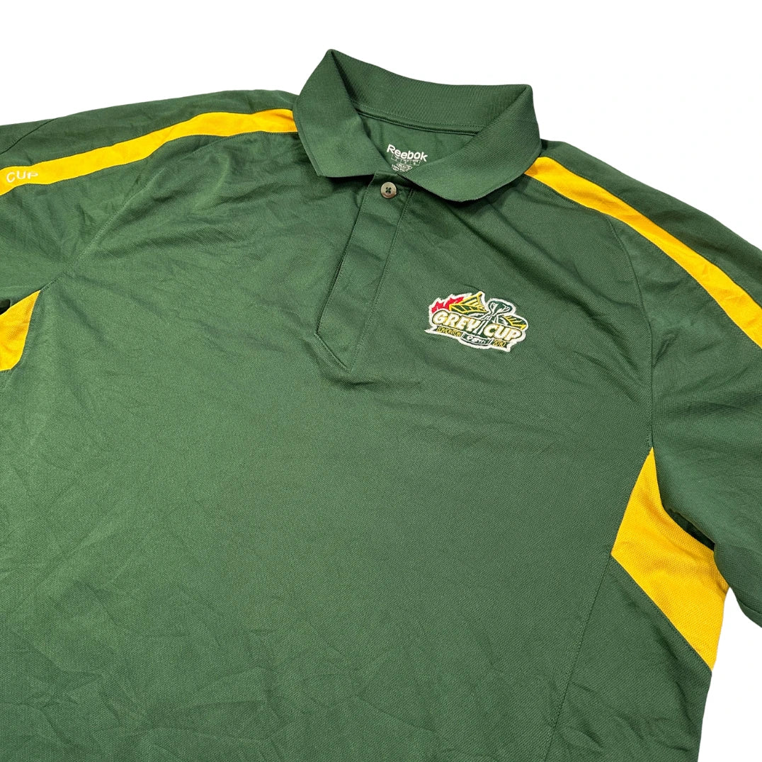Reebok® Green Grey Cup Performance Polo Shirt(L)
