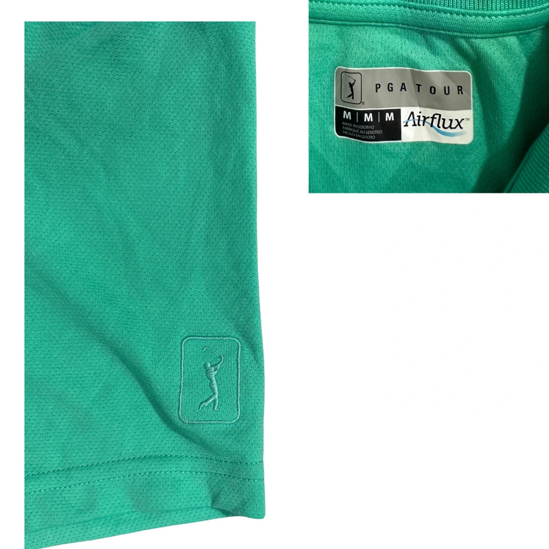PGA TOUR® Mint Green Airflux Performance Polo Shirt(M)