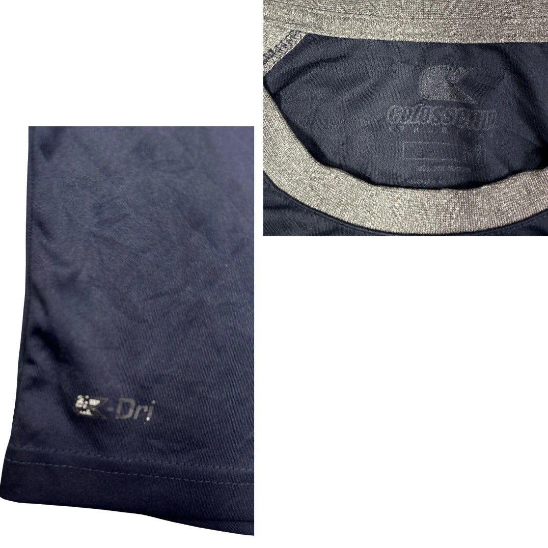 Colosseum® Navy & Grey Performance Raglan T-Shirt(M)
