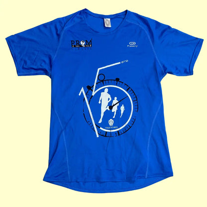 bright blue running tee from Kalenji