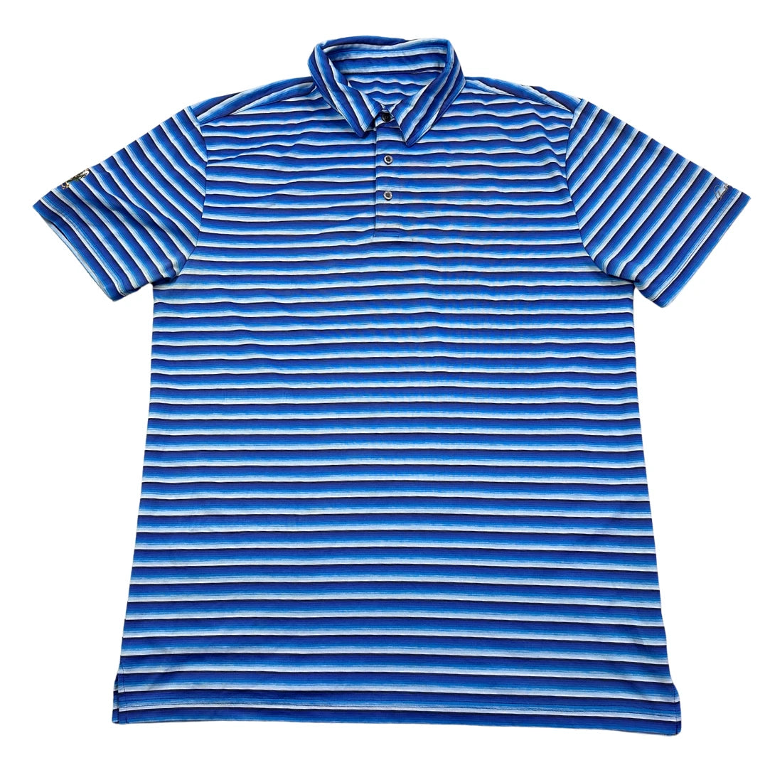 Grand Slam® Striped Polo Shirt(L)