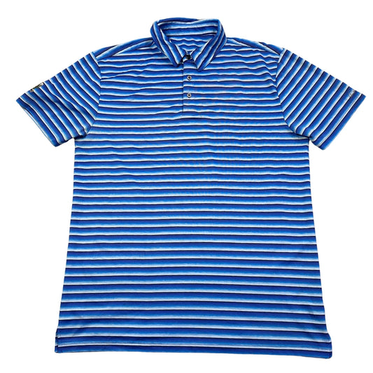 Grand Slam® Striped Polo Shirt(L)