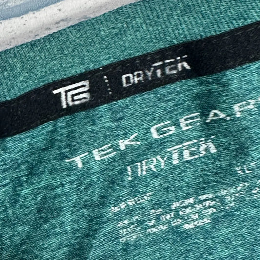 Tek Gear DryTek performance T-shirt in teal with side panels for breathability.