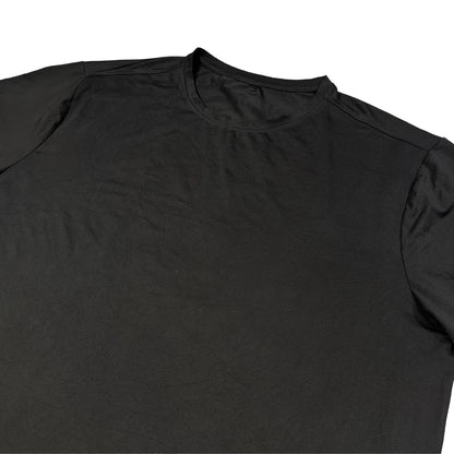 Athlio®Plain Black Sports Tee(XL)