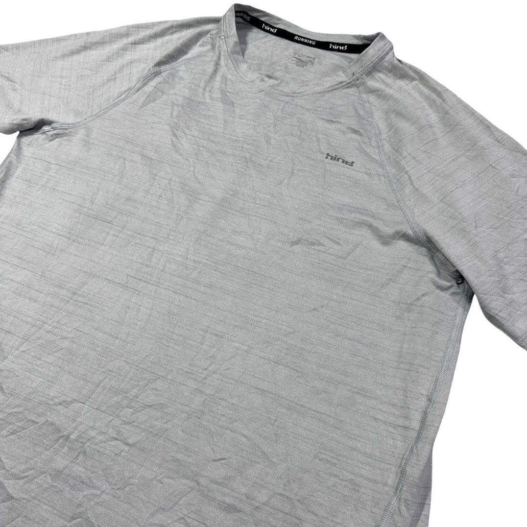 Hind® Light Grey Running Performance T-Shirt(M)