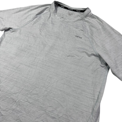 Hind® Light Grey Running Performance T-Shirt(M)