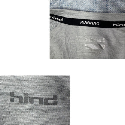 Hind® Light Grey Running Performance T-Shirt(M)